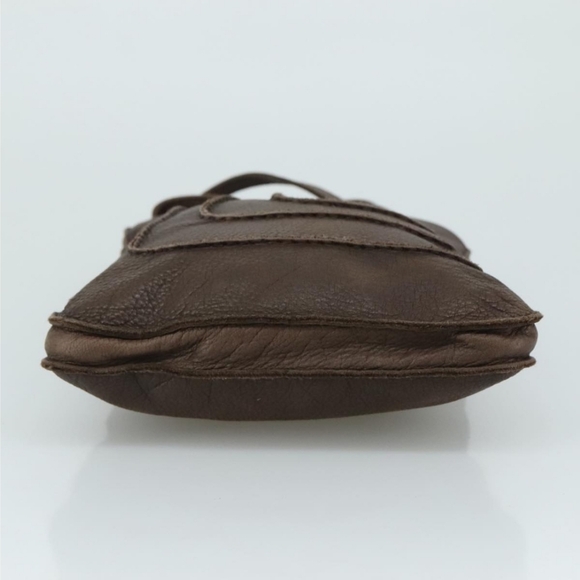 HERMES Toudu Shoulder Crossbody Bag Leather Brown - Picture 9 of 16